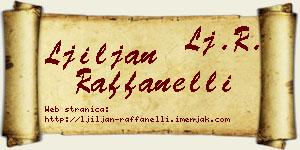 Ljiljan Raffanelli vizit kartica